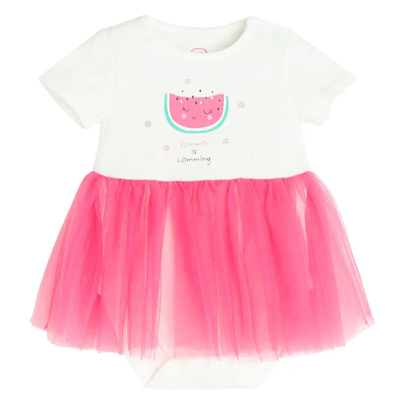 كول كلوب من سمييك بودي قطن بيج فاتح بأكمام قصيرة